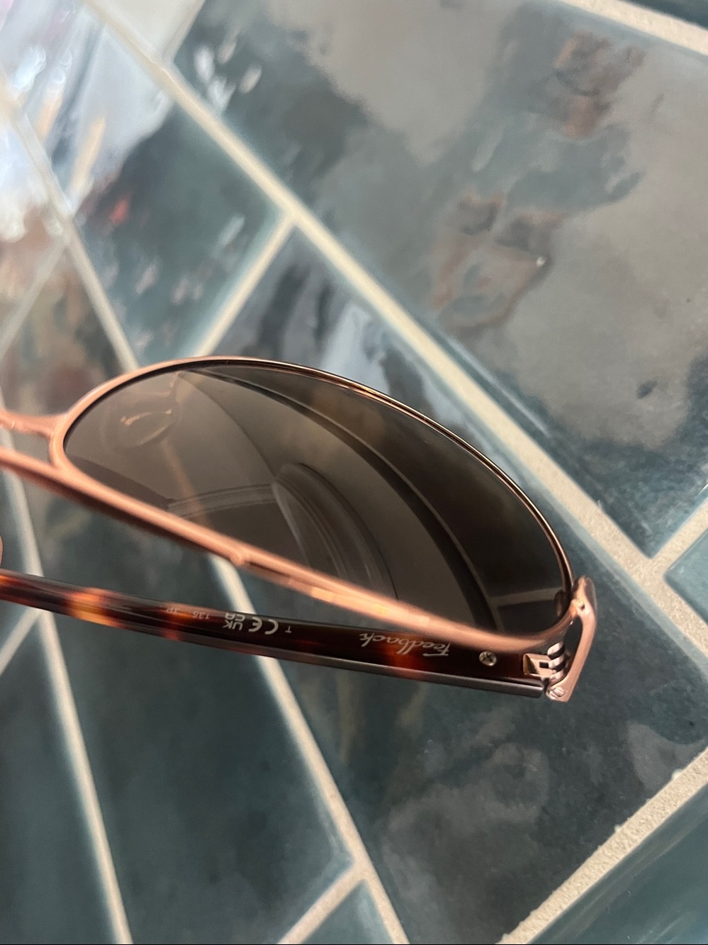 Oakley Feedback Rose Gold Aviator Sunglasses - Picture 9 of 16